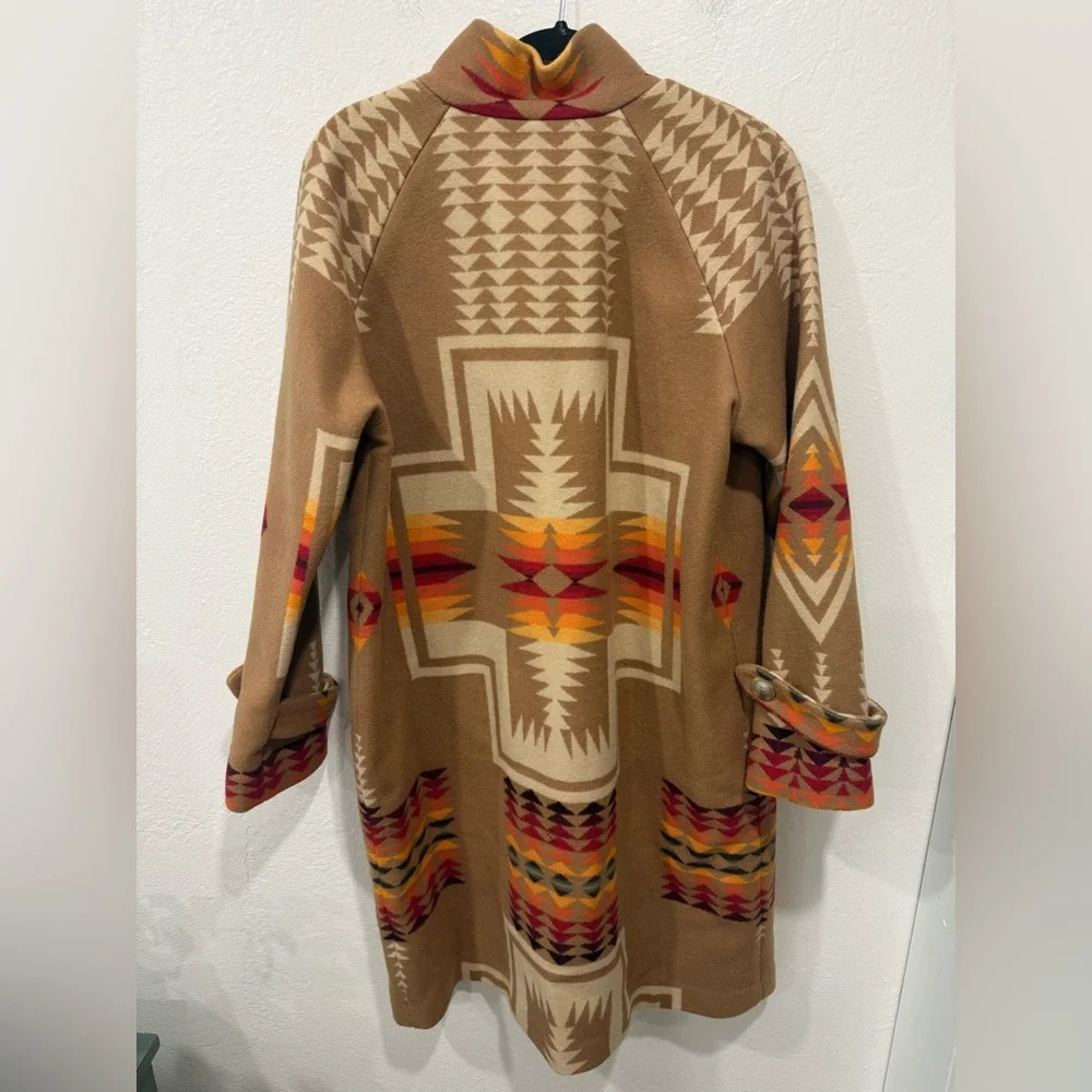 Pendleton Tan Harding Archive Blanket Coat in size Large - Picture 11 of 12